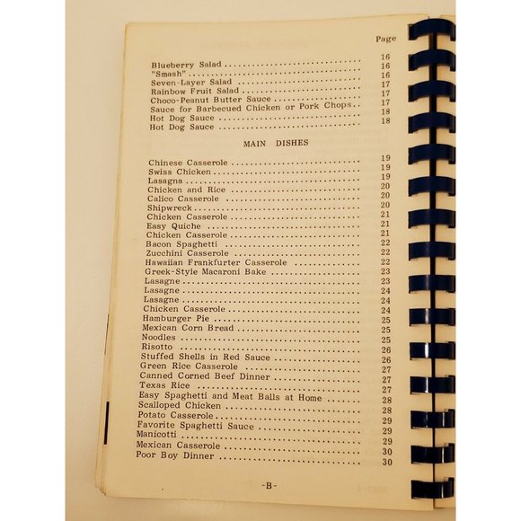 vtg 1984 Gihon Elementary School cookbook Parkersburg WV cook book West Virginia - Picture 3 of 12